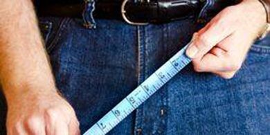 Gizon baten organo genitalaren dimentsioak