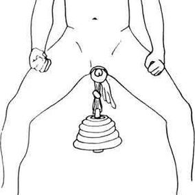 Zakila handitzea karga bat zintzilikatuta